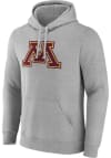 Main image for Minnesota Golden Gophers Mens Grey Primary Logo Twill Long Sleeve Hoodie
