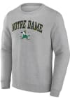 Main image for Notre Dame Fighting Irish Mens Grey Arch Mascot Long Sleeve Crew Sweatshirt