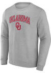 Main image for Oklahoma Sooners Mens Grey Arch Mascot Long Sleeve Crew Sweatshirt