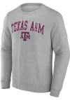 Main image for Texas A&M Aggies Mens Grey Arch Mascot Long Sleeve Crew Sweatshirt