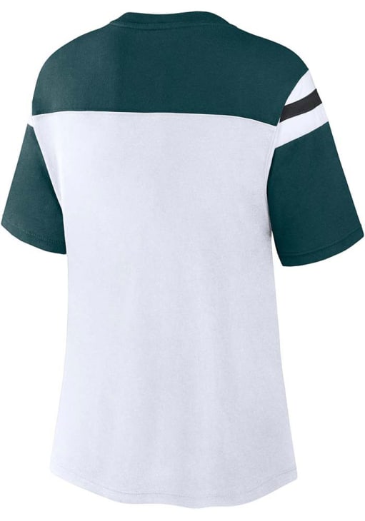 Philadelphia Eagles Womens Midnight Green Cheer Chant Short Sleeve T-Shirt