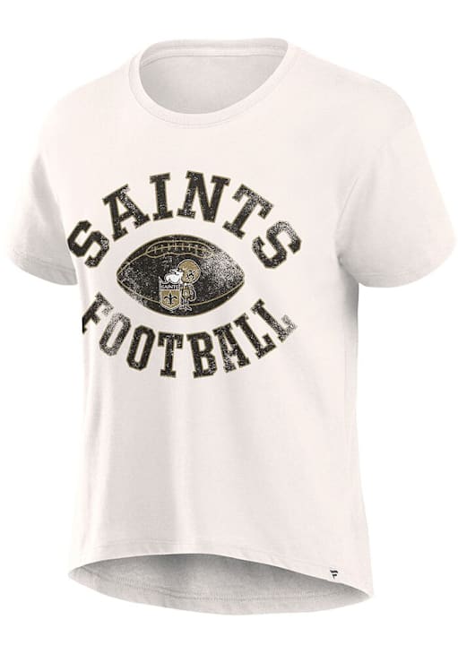 New Orleans Saints Womens White Football Home T-Shirt 172806666