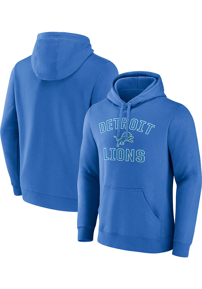 Detroit Lions Mens BLUE Victory Arch Hoodie - 172807110