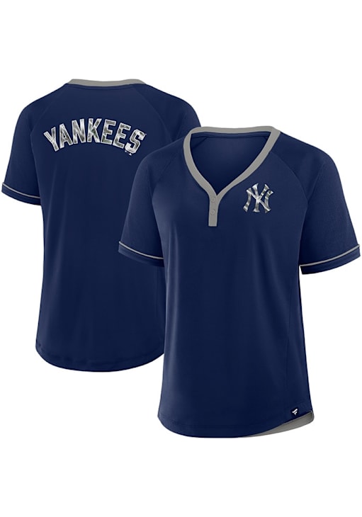 New York Yankees Womens NAVY League Fashion Baseball Jersey