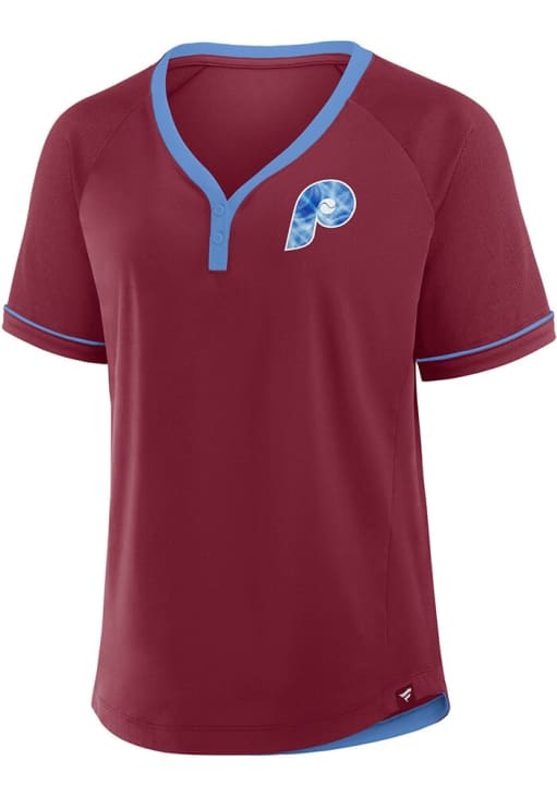 Philadelphia Phillies Womens League Fashion Baseball Jersey - Maroon