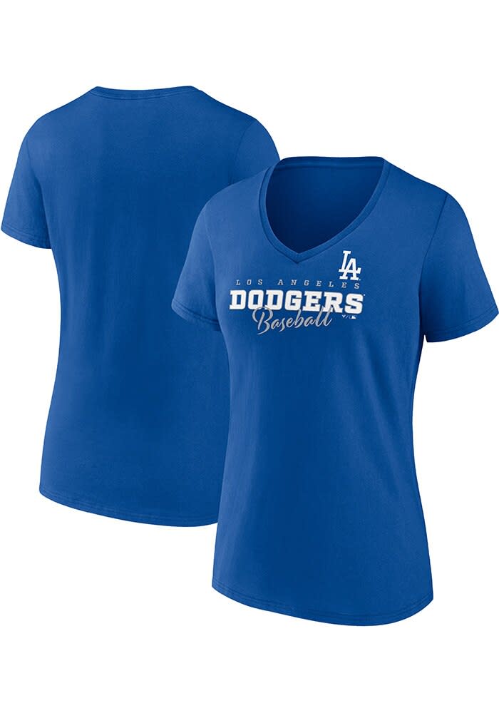 Los Angeles Dodgers Womens ROYAL Fundamentals T-Shirt
