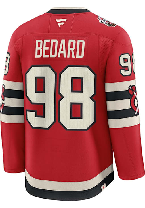 Connor Bedard Chicago Blackhawks Mens Red 2024 WINTER CLASSIC