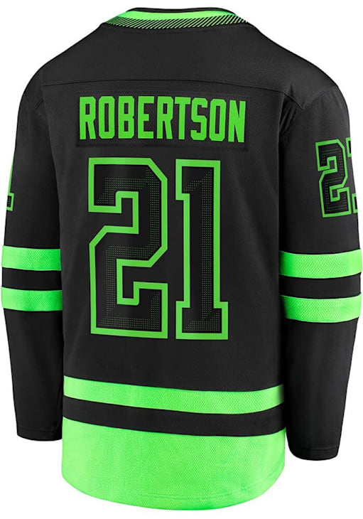 Jason Robertson Dallas Stars Mens BLACK Alt Breakaway Hockey
