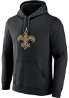 Main image for New Orleans Saints Mens Black Evergreen Primary Logo Long Sleeve Hoodie