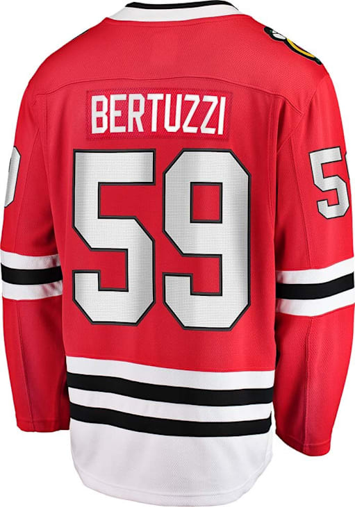 Tyler Bertuzzi Chicago Blackhawks Mens Red Home Design Hockey