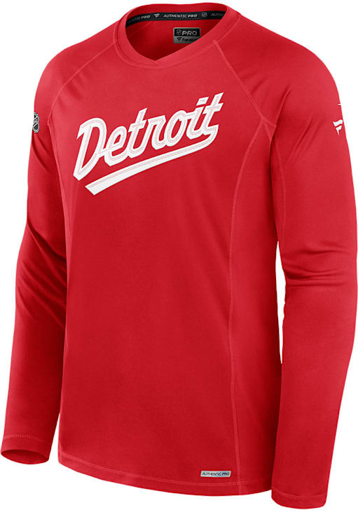Detroit Red Wings Red Stadium Series Long Sleeve T-Shirt