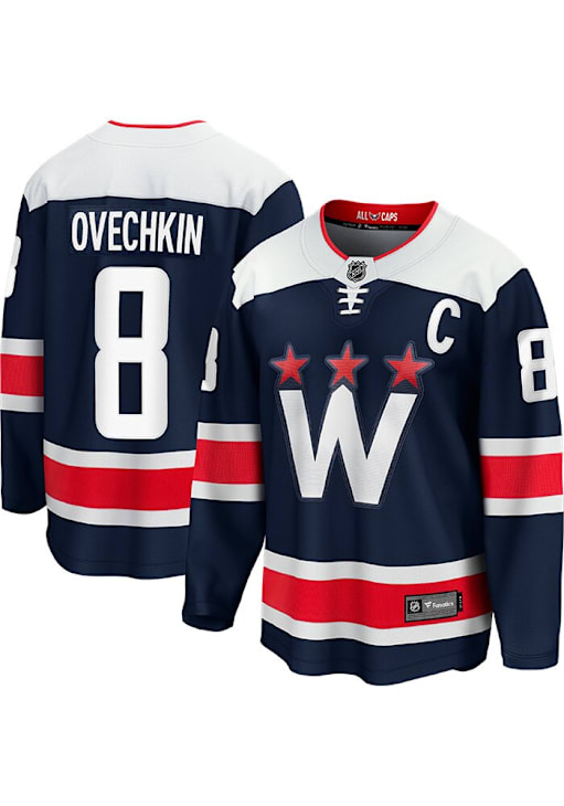 Alex Ovechkin Washington Capitals Mens NAVY Alt Hockey Jersey