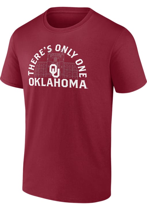 Oklahoma Sooners Cardinal Power Drive Short Sleeve T Shirt