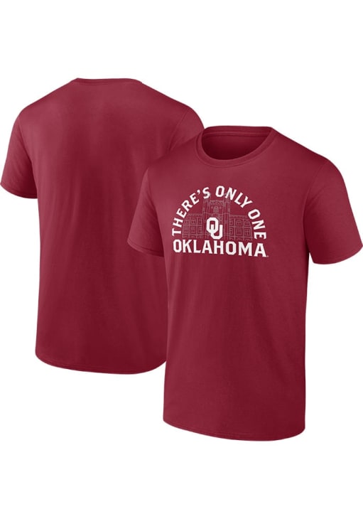 Oklahoma Sooners Cardinal Power Drive Short Sleeve T Shirt