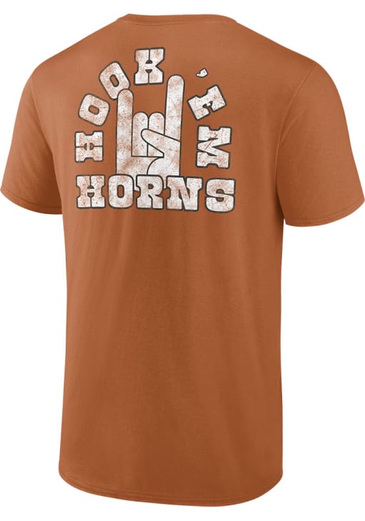 Texas Longhorns Burnt Orange Glory Determination Short Sleeve T Shirt
