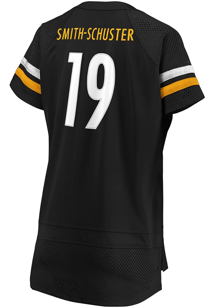 JuJu Smith Schuster Pittsburgh Steelers Womens Athena Fashion Football Jersey BLACK