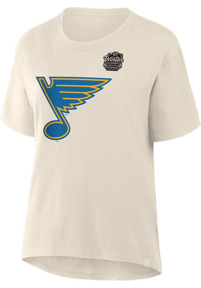 St Louis Blues Womens White 2025 Winter Classic Primary Short Sleeve T Shirt