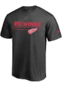 Detroit Red Wings Pro Prime T Shirt - Charcoal