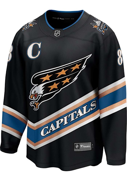 Alex Ovechkin Washington Capitals Mens BLACK Alt Hockey Jersey