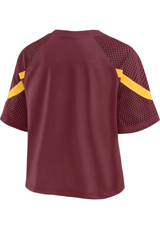 Minnesota Golden Gophers Womens Maroon Reach Farther Short Sleeve T-Shirt