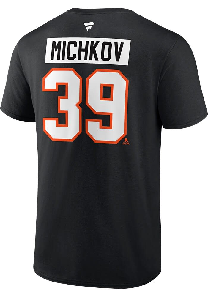 Matvei Michkov Philadelphia Flyers BLACK Name Number Short Sleeve