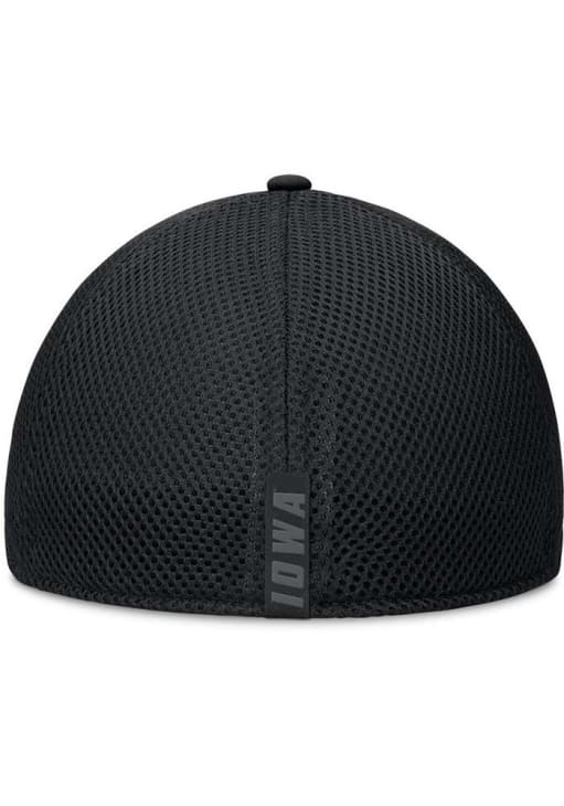 Iowa Hawkeyes Mens Black COLLEGE VERTICAL Flex Hat
