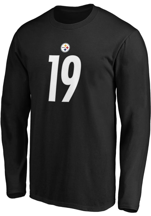 JuJu Smith-Schuster Pittsburgh Steelers Black Authentic Stack Long