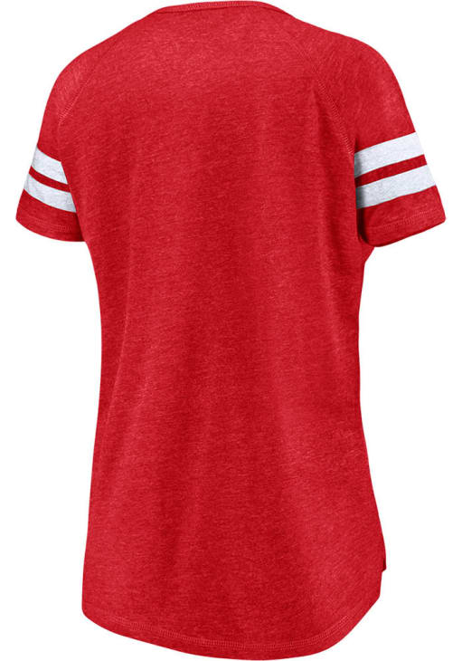 Kansas City Chiefs Womens Red 2024 Super Bowl Participant Cheer Section Short Sleeve T-Shirt