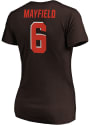 Baker Mayfield Cleveland Browns Womens Authentic Stack T-Shirt -