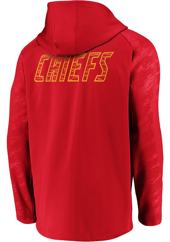 Kansas City Chiefs Mens Red Iconic Poly Embossed Defender