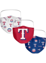 Texas Rangers Sublimated 3pk Fan Mask - Blue