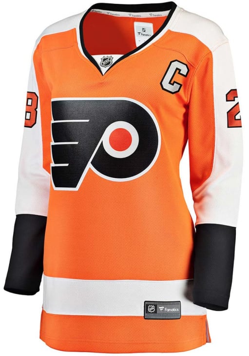 Claude Giroux Philadelphia Flyers Womens 2020 Home Breakaway Hockey Jersey - Orange