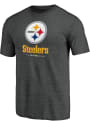 Pittsburgh Steelers Sport Drop Fashion T Shirt - Charcoal