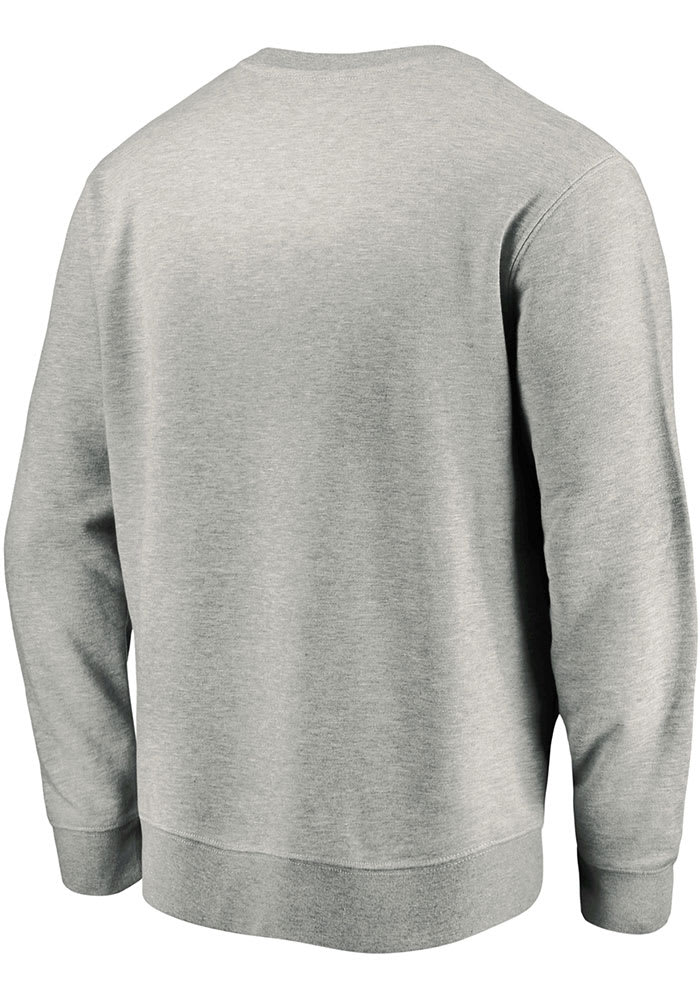 Texas Longhorns Mens GREY Standard Division Crew Sweatshirt