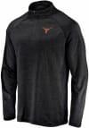 Main image for Texas Longhorns Mens Black Primary Logo Long Sleeve 1/4 Zip Pullover