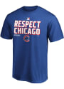 Chicago Cubs Postseason Locker Room T Shirt - Blue