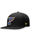 Main image for St Louis Blues Mens Black Core Fitted Hat