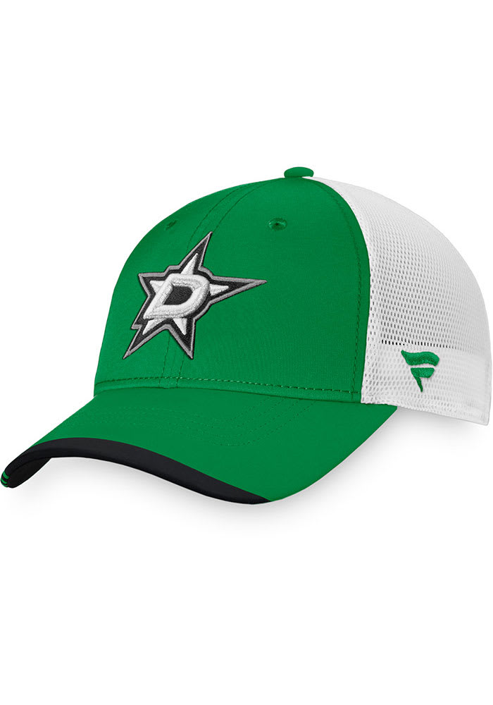 Dallas Stars Authentic Pro Locker Room Trucker Adjustable Hat GREEN