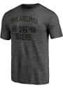 Philadelphia 76ers Chase Down Fashion T Shirt - Grey