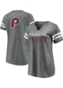 Philadelphia Phillies Womens Triblend T-Shirt - Grey