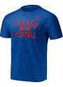 Chicago Cubs Arch Name Space Dye T Shirt - Blue