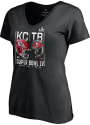 Kansas City Chiefs Womens Super Bowl LV Matchup T-Shirt - Black