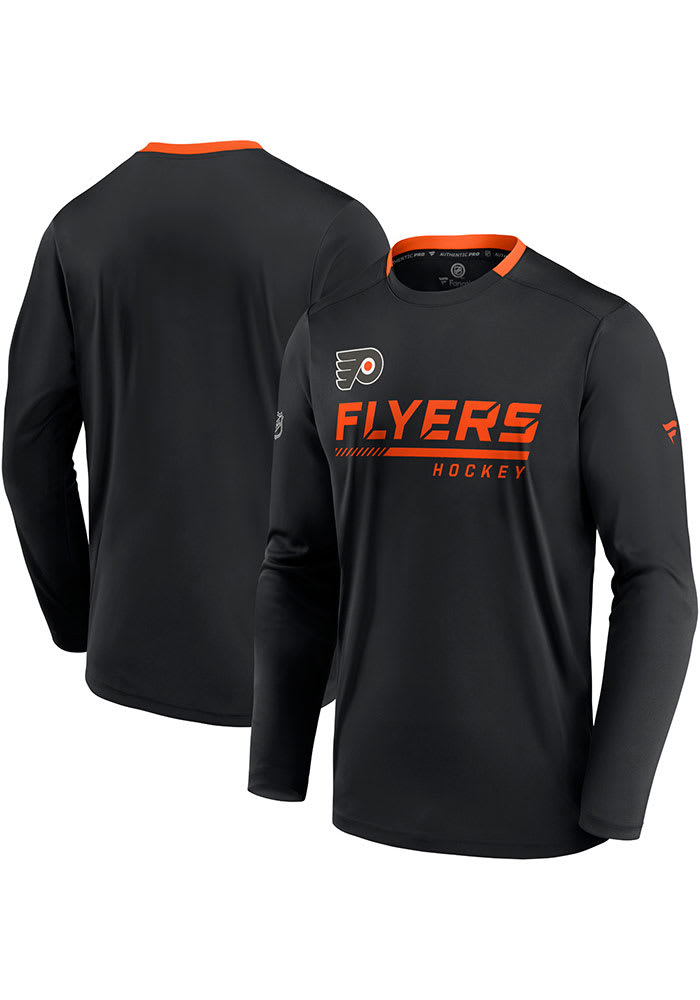 Philadelphia Flyers AP Locker Room Long Sleeve T-Shirt - BLACK