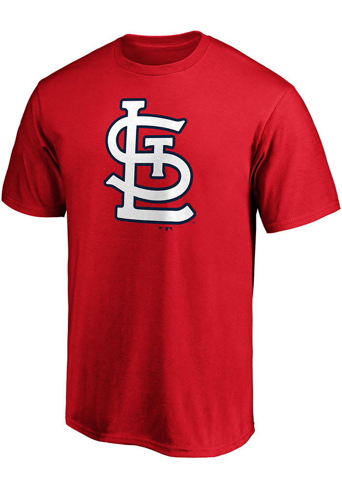 St Louis Cardinals Red Team Logo Short Sleeve T Shirt - 17284516