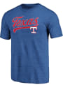 Texas Rangers Script Fashion T Shirt - Blue