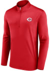 Main image for Cincinnati Reds Mens Red Team Poly QZ Long Sleeve 1/4 Zip Pullover