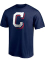 Cleveland Indians Red White And Team T Shirt - Navy Blue