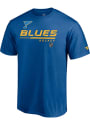 St Louis Blues Locker Room Alt Speed T Shirt - Blue