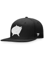Columbus Blue Jackets White Logo Core Fitted Hat - Black