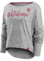 Oklahoma Sooners Womens Iconic Speckled T-Shirt - Grey